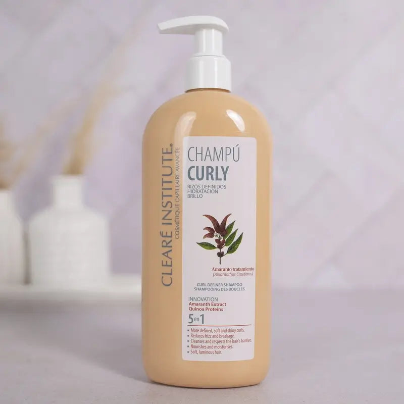Clearé Institute -shampoo, Curly-menetelmä, kihara hiukset, 400 ml 