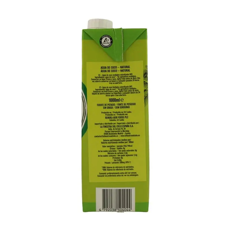 Cocomi Luonnollinen luomukookosvesi, 1 litra   