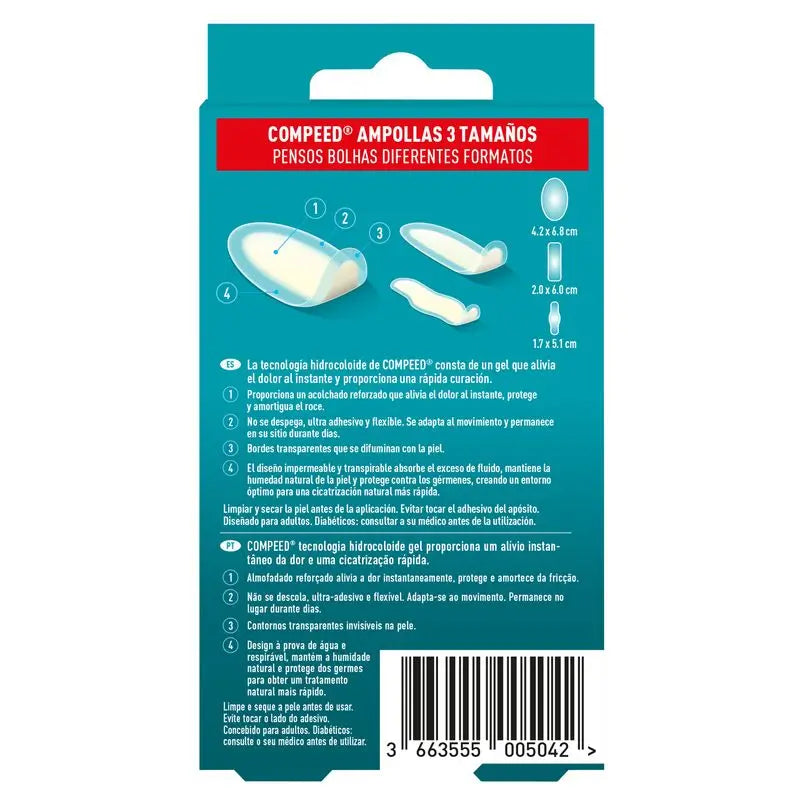 Compeed-rakkulalastarit, sekapakkaus, 10 kpl