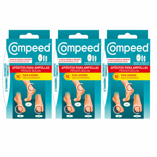 Compeed-rakkulalastarit, sekapakkaus, 10 kpl, 3 pakkausta