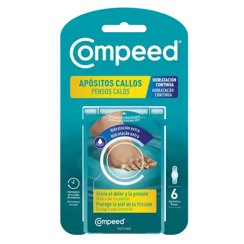 Compeed - kovettumat, jatkuva kosteutus, 6 kpl