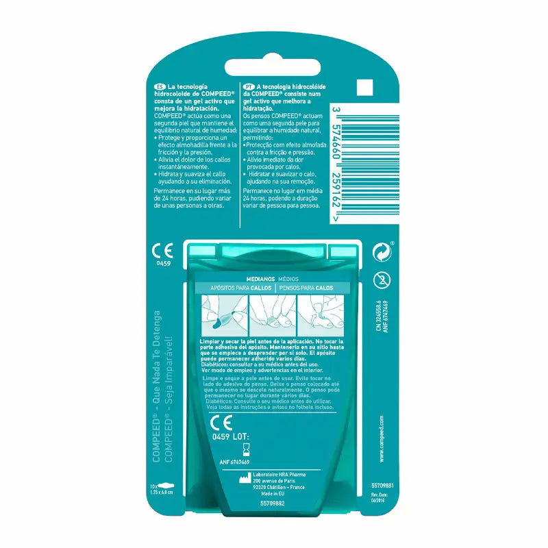 Compeed-kovettumien suojat, keskikokoiset, 10 kpl