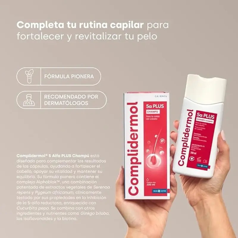 Complidermol 5-alfa-shampoo hiustenlähtöön 200 ml