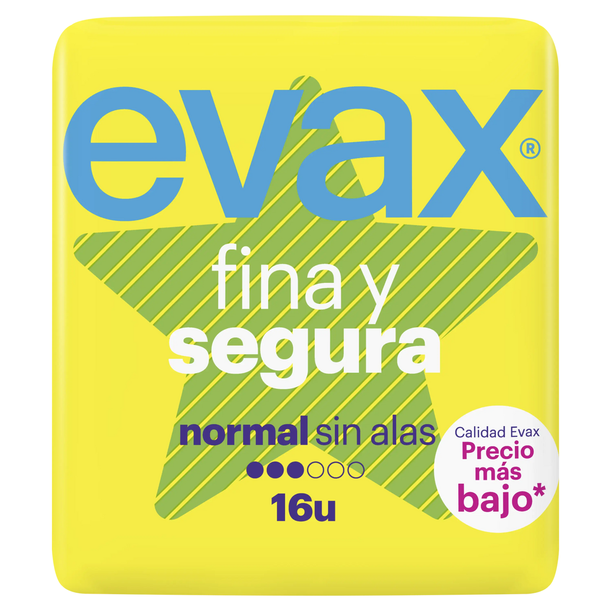 Evax Fina y Segura Normal -terveyssiteet, 16 kpl