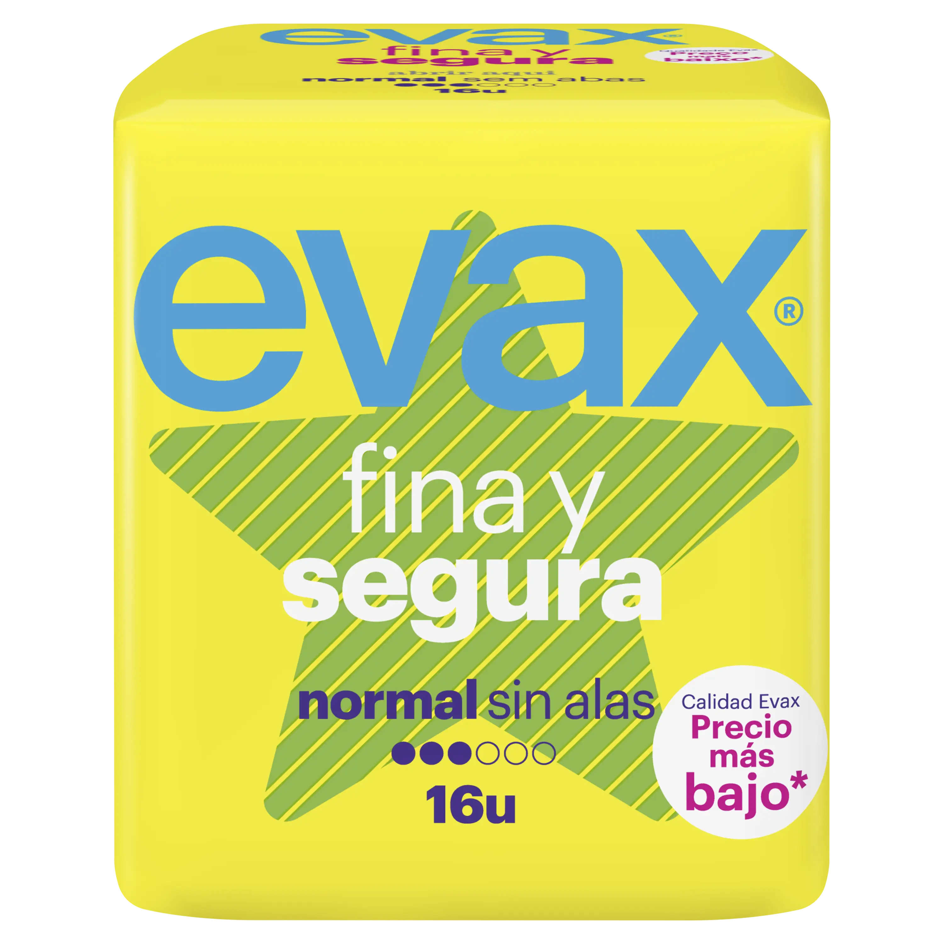 Evax Fina y Segura Normal -terveyssiteet, 16 kpl