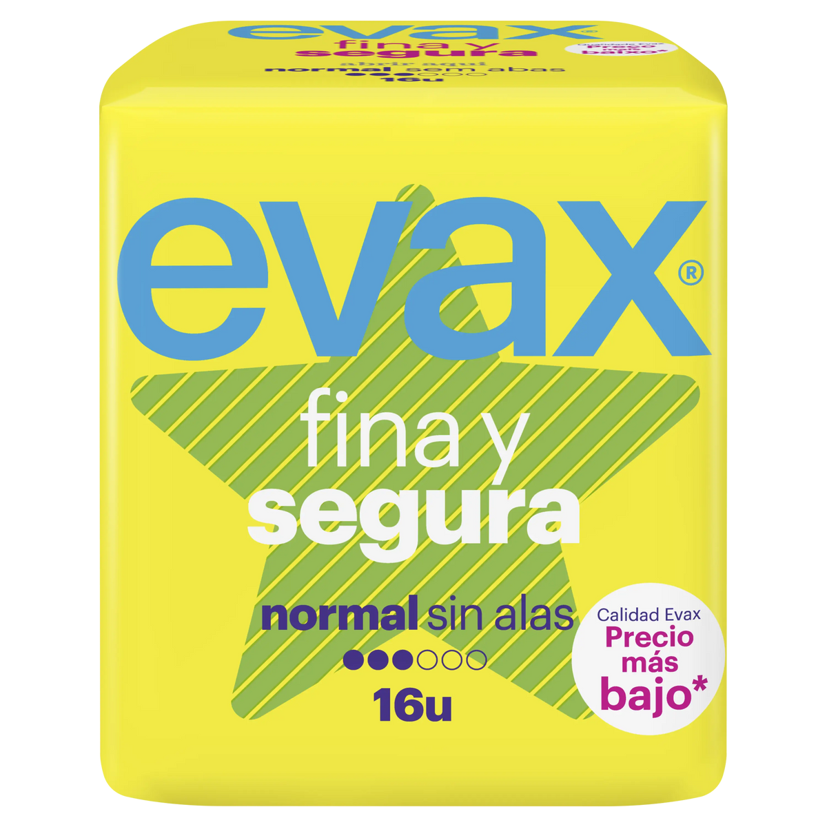 Evax Fina y Segura Normal -terveyssiteet, 16 kpl