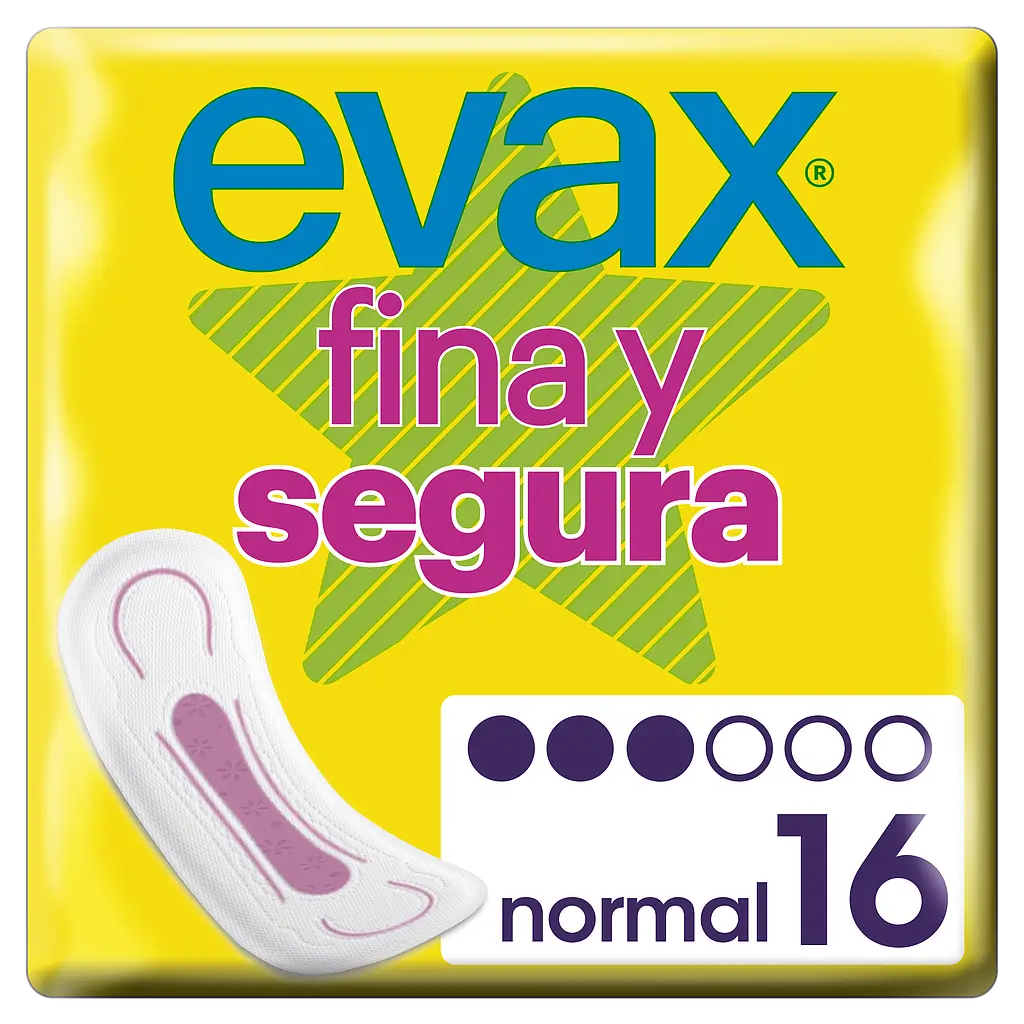 Evax Fina y Segura Normal Pads 16 units