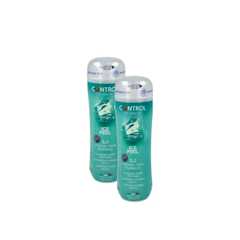 Control Ice Feel -hierontageeli 200 ml, 2 kpl:n pakkaus