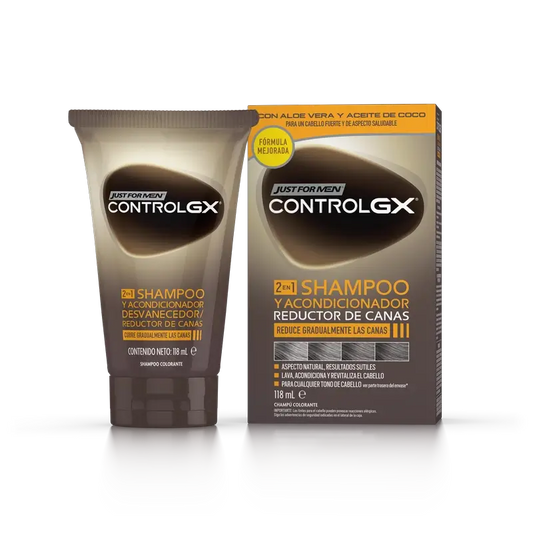 Just For Men Control Gx Grey Hair Reducer 2 In 1 Shampoo and Conditioner 118 ml