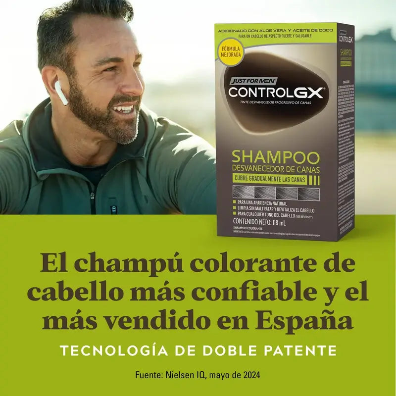 Just For Men Control Gx Harmaiden hiusten vähentävä shampo 118 ml