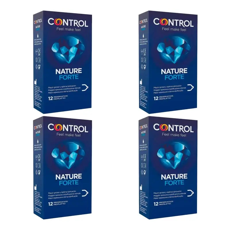 Control Nature Forte -kondomit, 12 kpl, 4-pakkaus