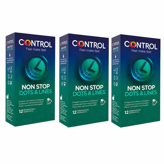 Control Non Stop Dots & Lines, 12 kpl, 3 kpl:n pakkaus