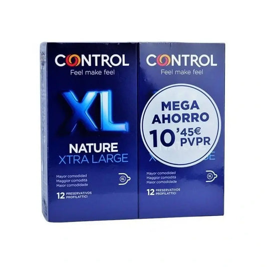 Control Pack Nature XL, 2 x 12 kondomia