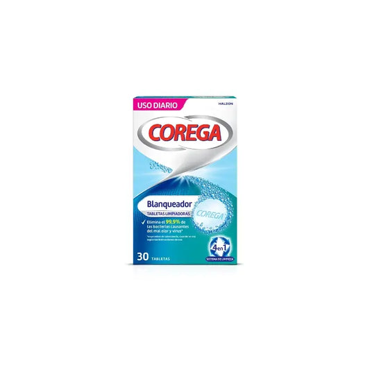 Corega - valkaisevat puhdistustabletit, 30 kpl