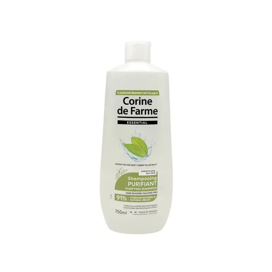 Corine De Farme Purifying Shampoo With Green Tea Extract, 750ml