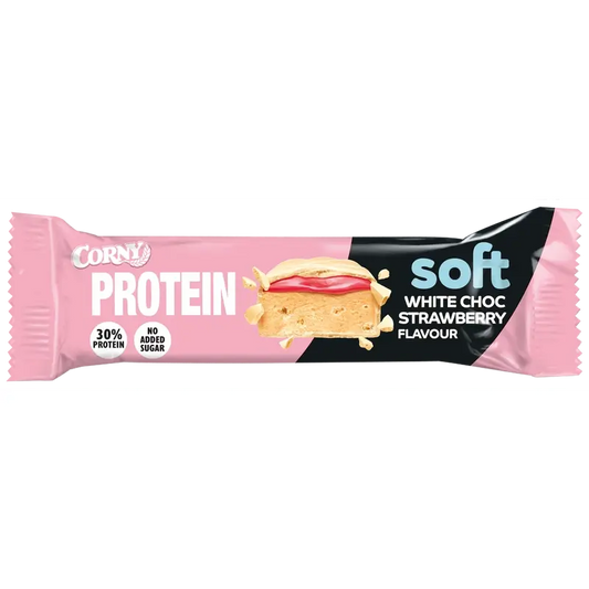 Corny Protein Soft White Chocolate & Strawberry , 45 grams