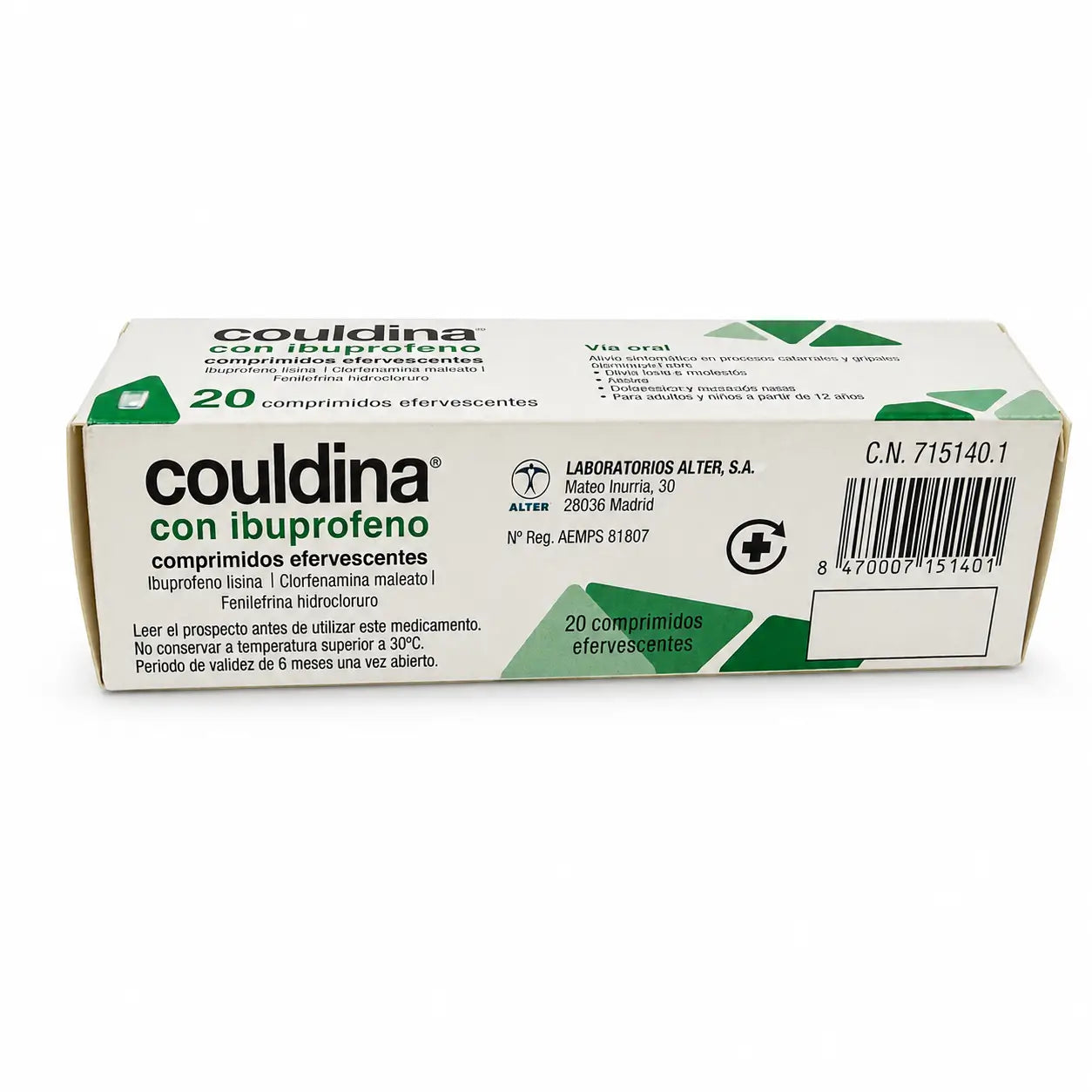 Couldina ibuprofeenilla, 20 poreilevaa tablettia