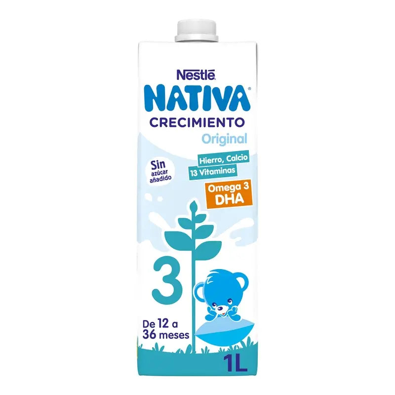 Nestlé Nativa Crecimiento 3 Original, 1 l