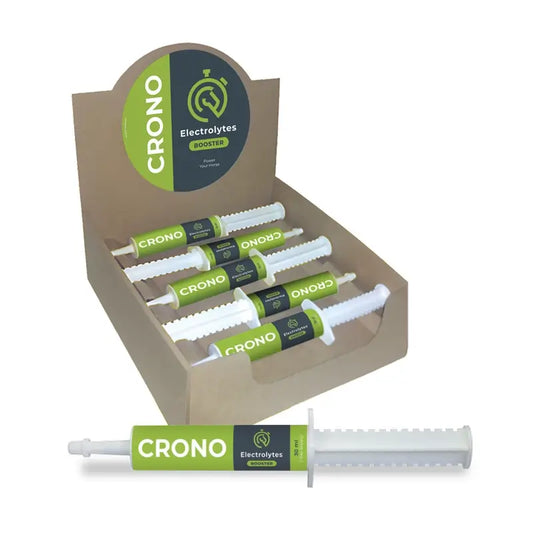 Crono Electrolytes Booster, esittelypakkaus 10 kpl, 30 ml – ruisku suun kautta annettavaa geeliä