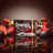 Crown Sport Nutrition -energiageeli, punaiset marjat + kofeiini, 12 x 40 g