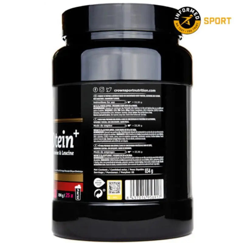 Crown Sport Nutrition Whey Protein + mansikka, 848 g (25 annosta) 