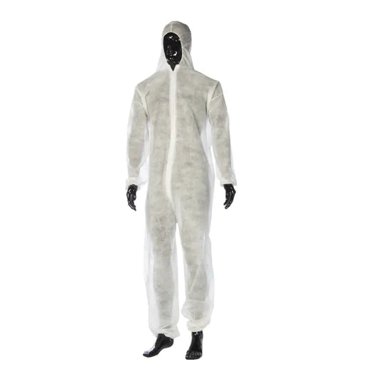 Cuatrogasa Polypropylene Coverall White, 10 pcs.