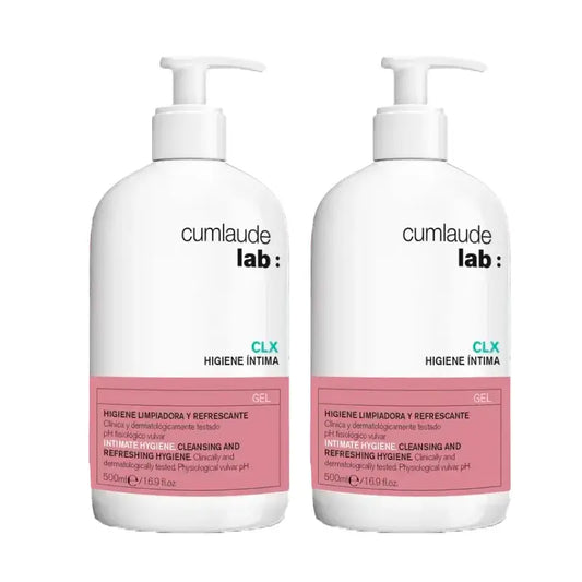 Cumlaude Lab Intimate Hygiene CLX Cleansing Gel, Pack 2 x 500 ml
