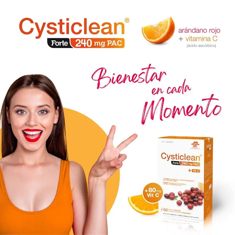 Cysticlean Forte 240 mg, pakkaus, 60 kapselia