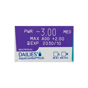 Dailies AquaComfort Plus Daily Multifocal Lenses , 30 units