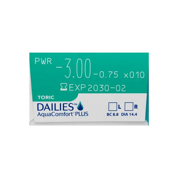 Dailies AquaComfort Plus Daily Toric Lenses , 30 units