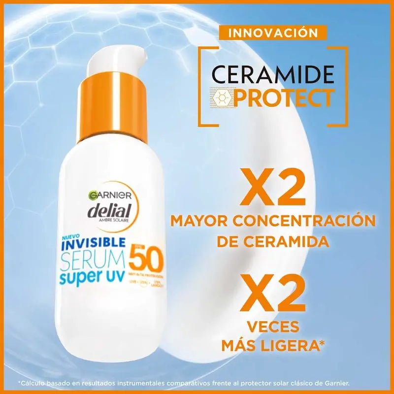 Delial Serum Invisible Super UV SPF50 päivittäinen aurinkovoide, kevyt tunne, 40 ml