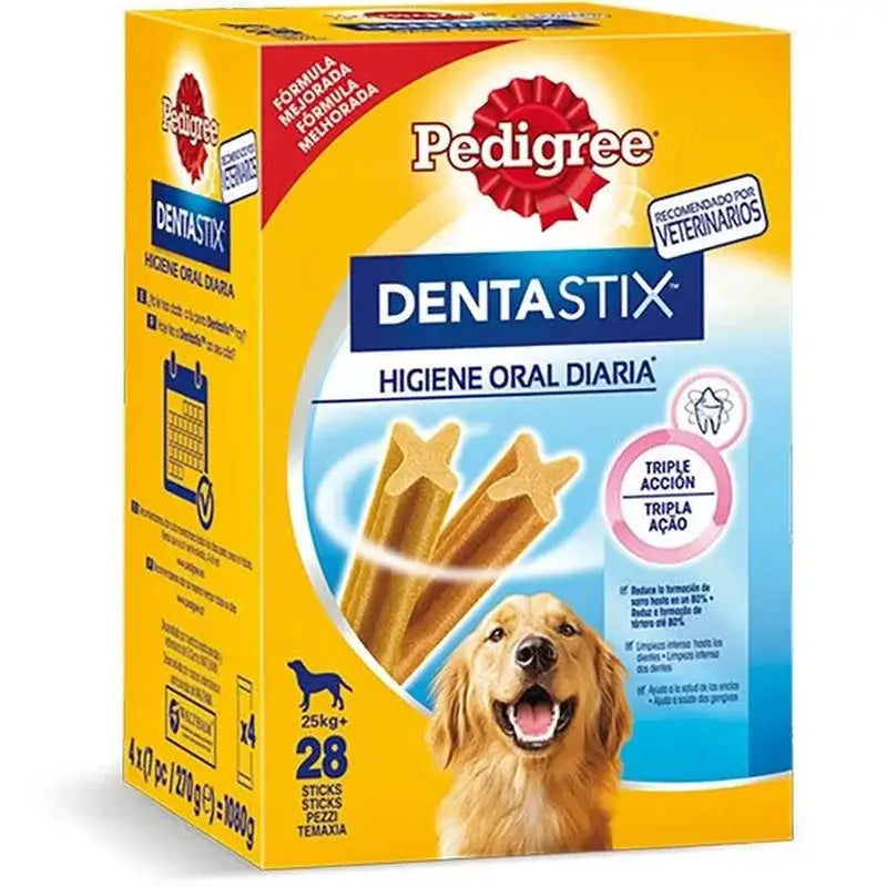 Dentastix 28 kpl – 4 x 1080 g + 25 kg (suositushinta), 25 kg