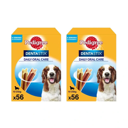 Dentastix Pedigree Pack Medium, 2X56pcs