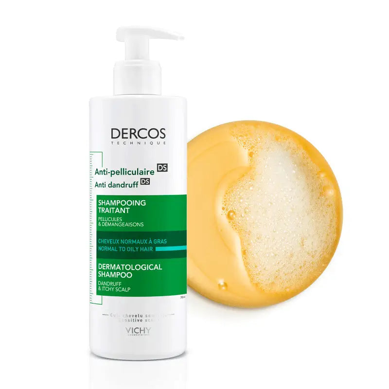 Vichy Dercos Technique rasvaisen päänahan hilseä poistava shampo, 390 ml