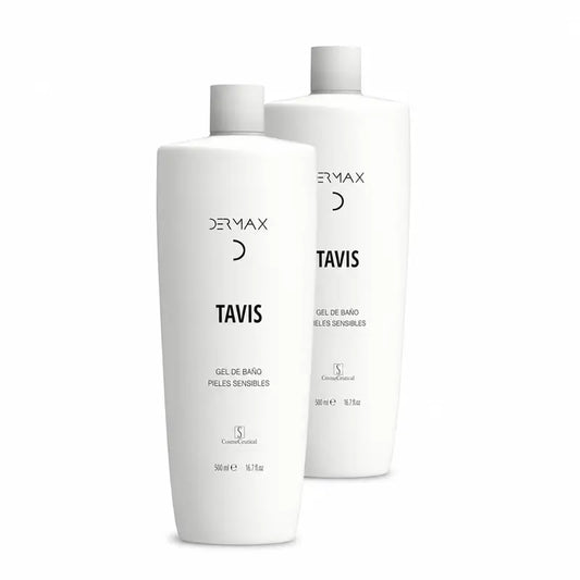 Dermax Tavis -kylpygeeli herkälle iholle, 2 x 500 ml:n pakkaus