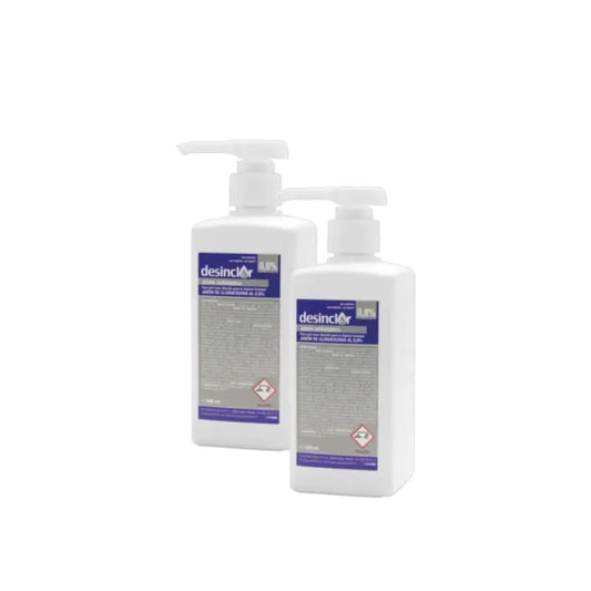 Desinclor-saippua 0,8 % (kirkas), 2 x 500 ml:n pakkaus