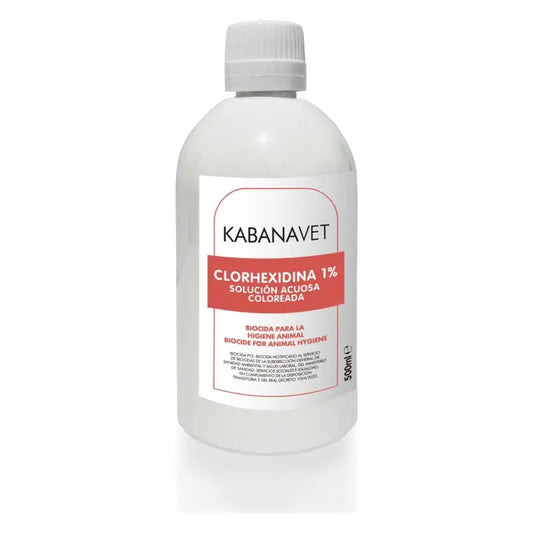 Desinclor (punainen) Klooriheksidiini-antiseptiliuos 1 % eläinkäyttöön, 500 ml.