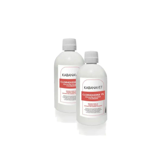 Desinclor (punainen) 1 %:n klooriheksidiini-antiseptiliuos eläinkäyttöön, 2 x 500 ml:n pakkaus