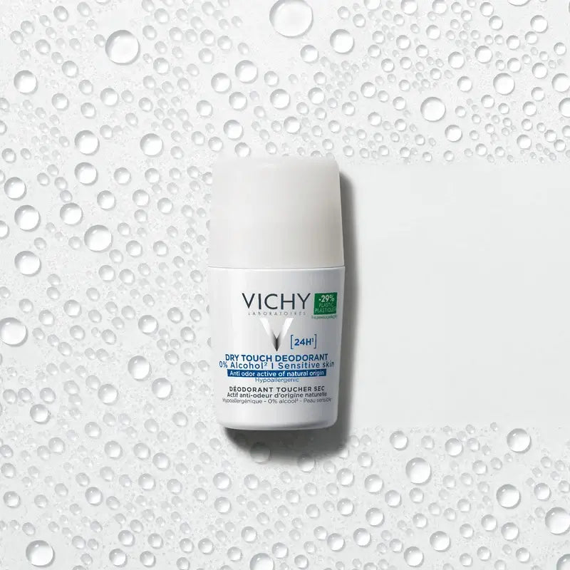 Vichy 24H Dry Touch -deodorantti, roll-on, 0 % alkoholia, 50 ml