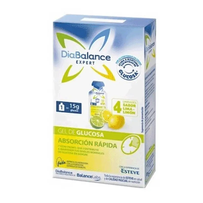 Diabalance Expert Fast Absorbing Glucose Gel Lemon Flavour 4 Units