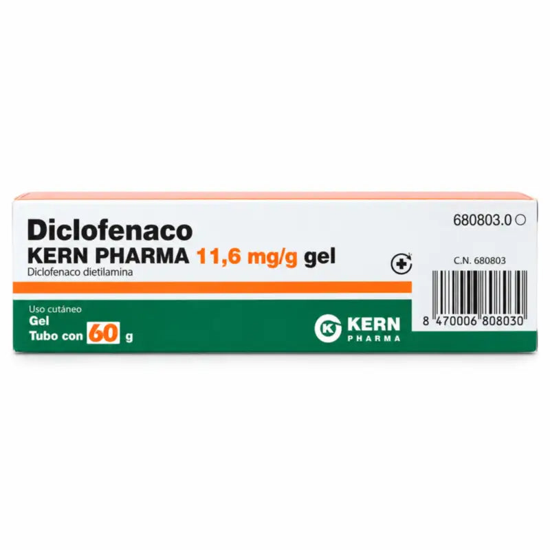 Diclofenaco Kern Pharma 11,6 mg/g ihogeeli, 60 g
