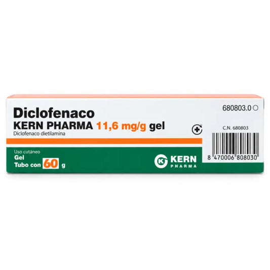 Diclofenaco Kern Pharma 11,6 mg/g ihogeeli, 60 g