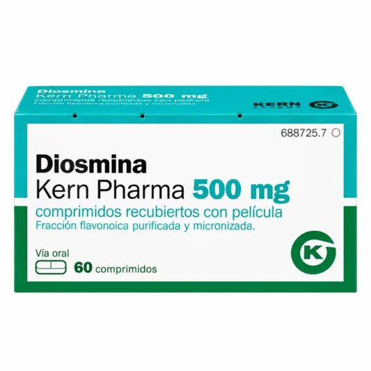 Diosmina Kern Pharma 500 mg, 60 päällystettyä tablettia