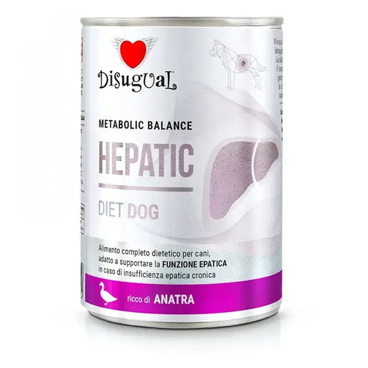Disugual Diet Dog Hepatic -ankka 6 x 400 g