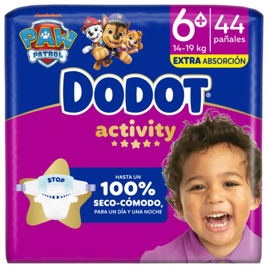 Dodot Activity, koko 6+ (+14 kg), 44 vaippaa