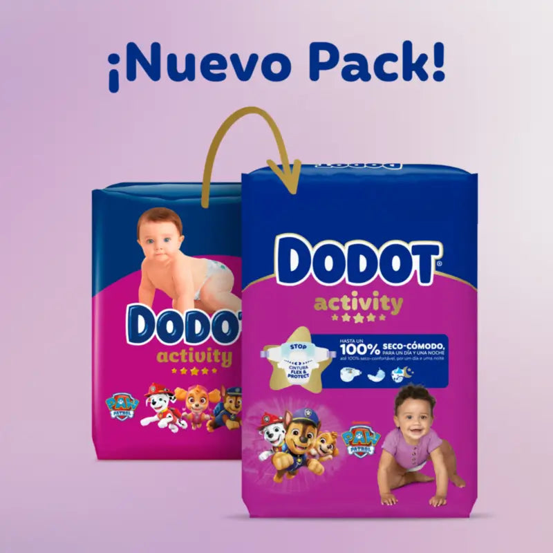 Dodot Activity, koko 4+, Extra Jumbo (10–15 kg), 52 vaippaa