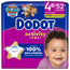Dodot Activity, koko 4+, Extra Jumbo (10–15 kg), 52 vaippaa