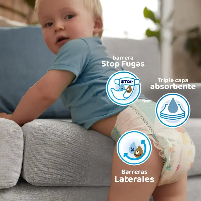 Dodot Bebé Seco, koko 4 (10–15 kg), 62 vaippaa