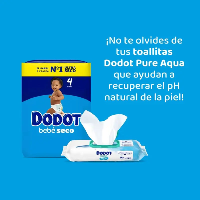 Dodot Bebé Seco, koko 4 (10–15 kg), 62 vaippaa
