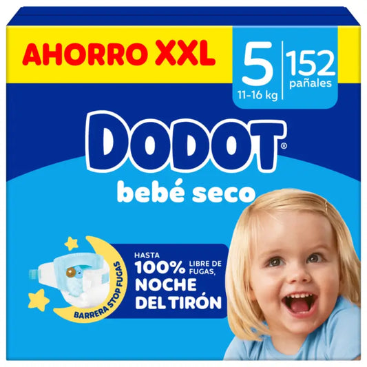 Dodot Bebé Seco, koko 5, 152 vaippaa